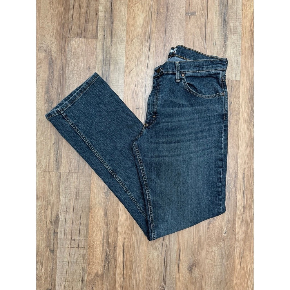 Wrangler 20X Jeans 33x34 Straight Stretch Dark Wash Western‎